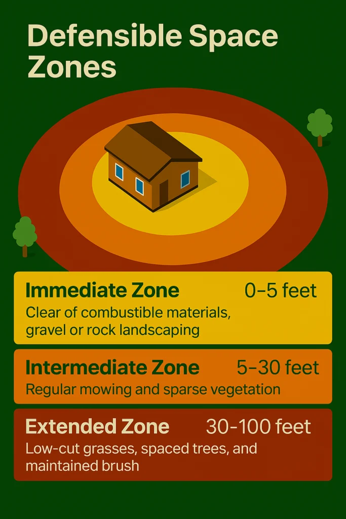 southern oregon wildfire defensible space