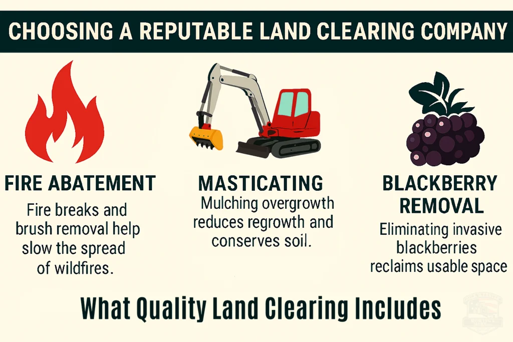 Grants Pass land clearing company services